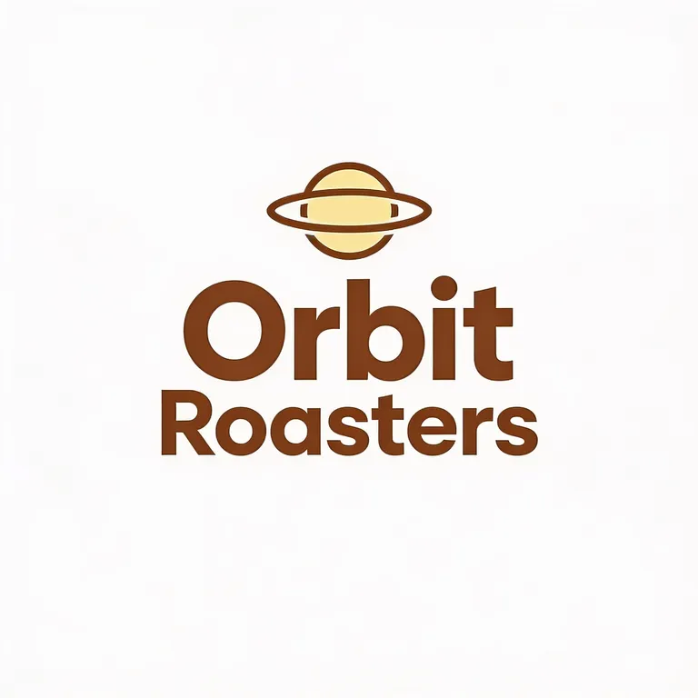 Seedream 4.5’s picture for “A minimalist logo for a coffee brand called "Orbit Roasters", flat vector, two colours, the name clearly lettered”